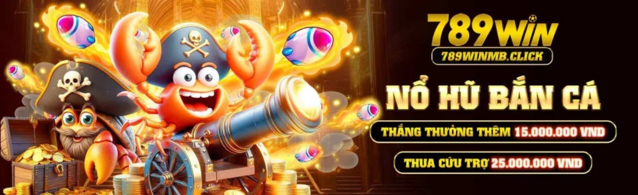 Hình ảnh game nổ hũ sôi động tại Win79 Club với biểu tượng jackpot lớn màu vàng và các máy slot game hiện đại, thu hút người chơi